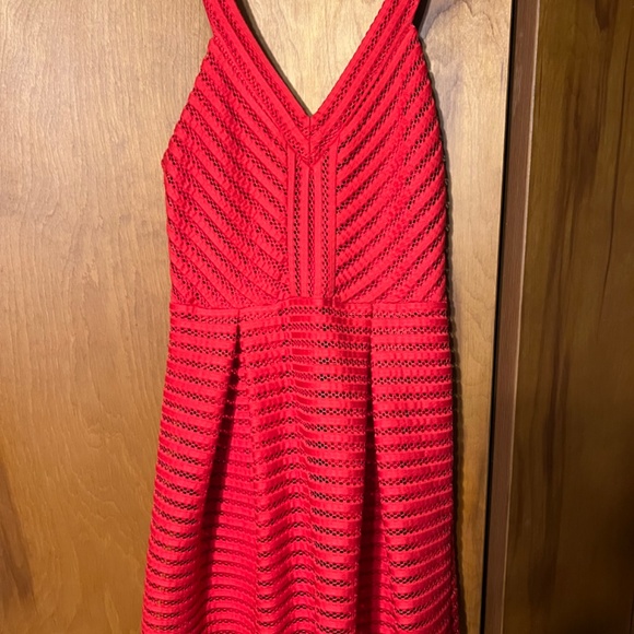 Express red fit and flare dress - Picture 4 of 4